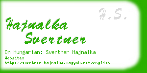 hajnalka svertner business card